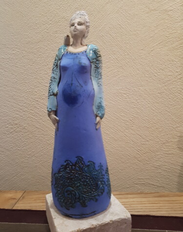 Girl (Blue with Bird)